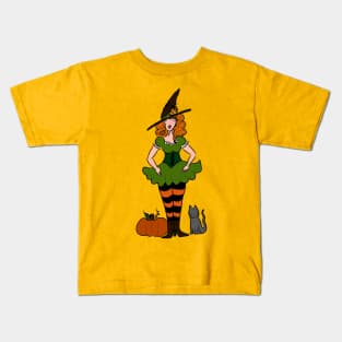 Halloween Witch Kids T-Shirt